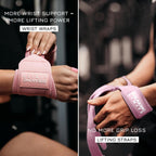 Lifting Straps & Wrist Wraps for Weightlifting Men & Women | Wrist Straps for Weightlifting, Workout Gym Straps, Deadlift Straps, Cotton, Neoprene, Thumb Loops, Reinforced Stitching
