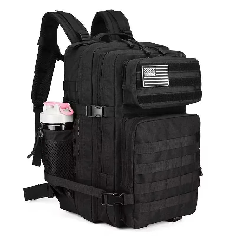 Large 45L 3P Tactical Backpack Hiking Bag Pack Outdoor Sport Backpack Waterproof Climbing Rucksack Camping Hiking Bag Mochila