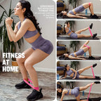 Resistance Loop Exercise Bands 5 Different Resistance Levels Elastic Band Suitable for Arm Leg Stretching and Strength Training