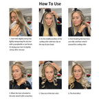 Heatless Curling Rod Headband No Heat Silk Ribbon Curling Rod Hair Roller Curls with Hair Claw Clip Lazy Natural Soft Wave DIY Hair Rollers Styling Tool for Sleep in Overnight (Bao)