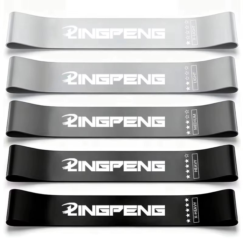 Resistance Loop Exercise Bands 5 Different Resistance Levels Elastic Band Suitable for Arm Leg Stretching and Strength Training