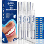 Teeth Whitening Pen (4 Pack), No Sensitivity Teeth Whitening Gel, Best Teeth Whitening Pen, Removes Stains, Effective, Enamel Safe, Fast Results, Travel Friendly, Natural Mint Flavor