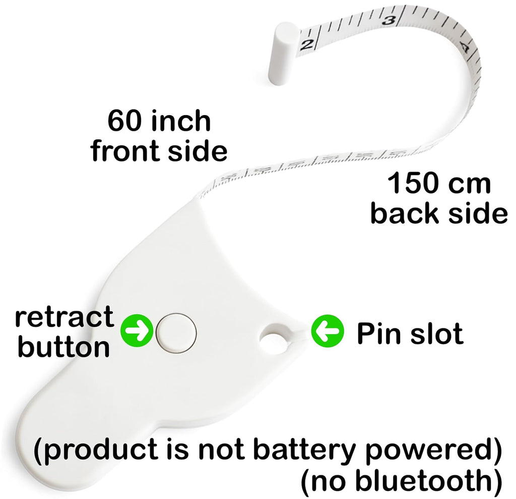Body Tape Measure – Body Measuring Tape for Body Measurements – Waist | Progress Charts, Find Your Body Fat %, Easily Track Body Measurements
