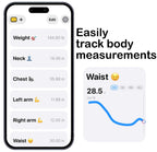 Body Tape Measure – Body Measuring Tape for Body Measurements – Waist | Progress Charts, Find Your Body Fat %, Easily Track Body Measurements